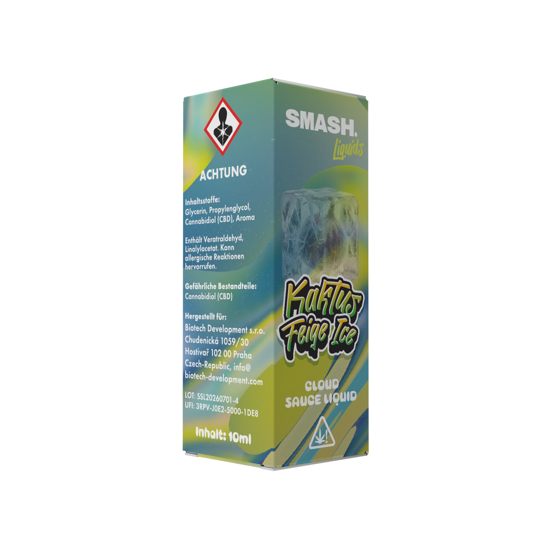 SMASH Cloud Sauce Liquid 10 ml Kaktus Feige Ice – Verpackung